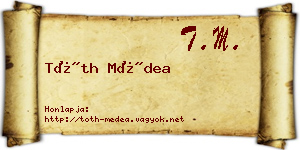 Tóth Médea névjegykártya