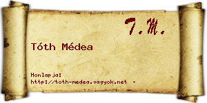 Tóth Médea névjegykártya